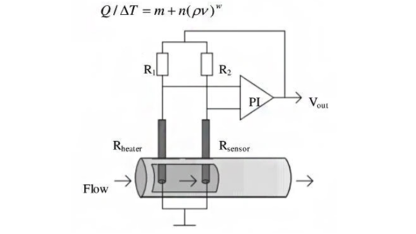 热式气体质量开云NBA篮球的基本测量原理（图）